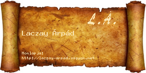 Laczay Árpád névjegykártya